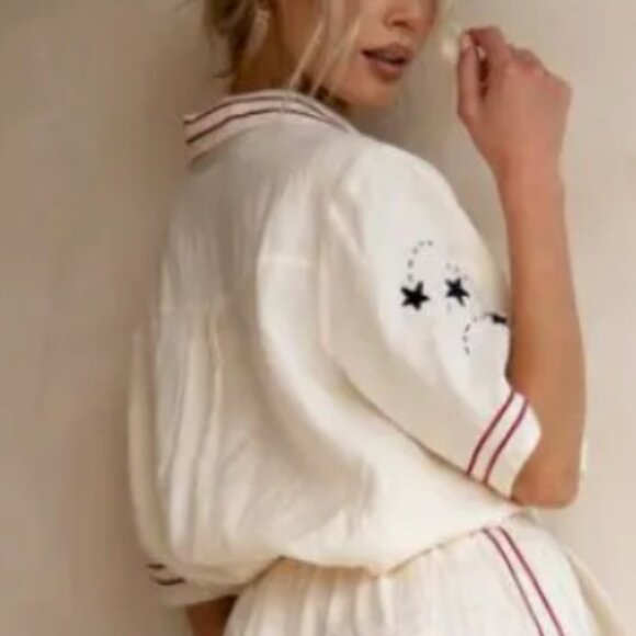 Verge Girl Vrg Grl Linen Top - Picture 3 of 14